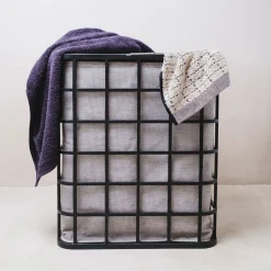 Bamboo Wäschekorb(black/grey)