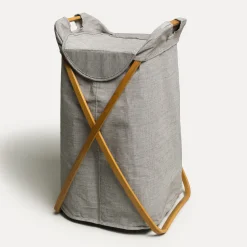 Bamboo Wäschekorb(grey)