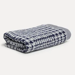 Brooklyn Handtuch 50X100 cm(nature/deep sea)