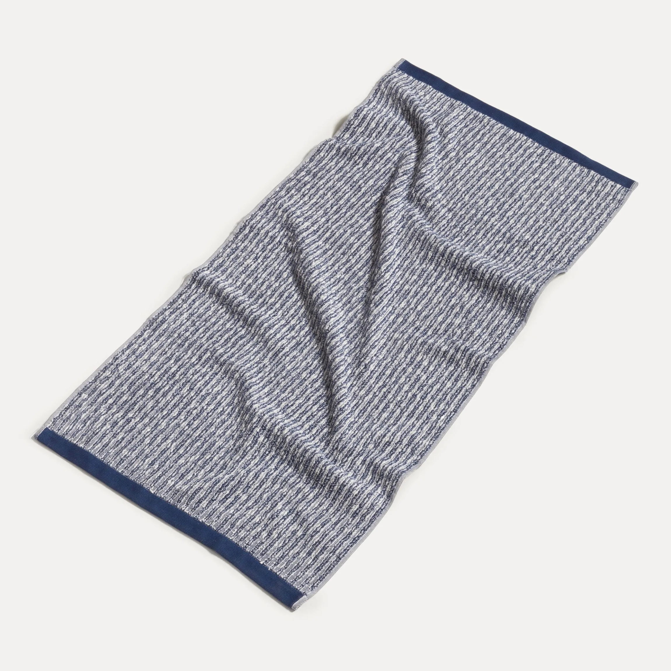 Brooklyn Handtuch 50X100 cm(nature/deep sea)