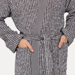 Brooklyn Kimono schwarz(nature/black/Stepper Karos)