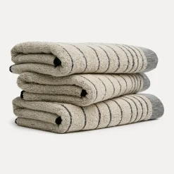 Eden Handtuch 50X100 cm(nature/black)