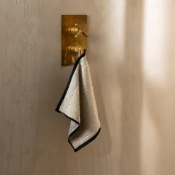 Eden Seiftuch 30X30 cm(nature/black)