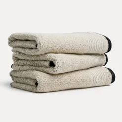 Eden Waschhandschuh 20X15 cm(nature/black)