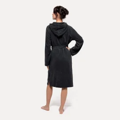 Homewear Bademantel mit Kapuze grau(dark grey)