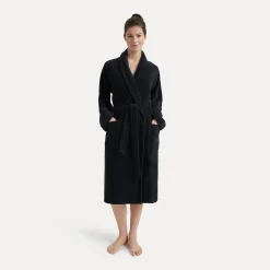 Homewear Schalkragenmantel schwarz(black)