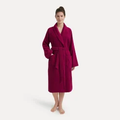 Homewear Schalkragenmantel rot(berry)