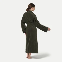 Homewear Schalkragenmantel grün(olive)