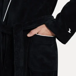 Homewear Schalkragenmantel schwarz(black)