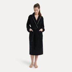 Homewear Schalkragenmantel schwarz(black)