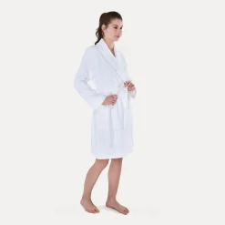 Homewear Schalkragenmantel weiß(snow)