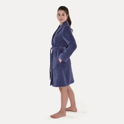 Homewear Schalkragenmantel lila(blueberry)