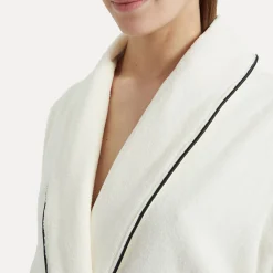 Homewear Schalkragenmantel beige(ivory)