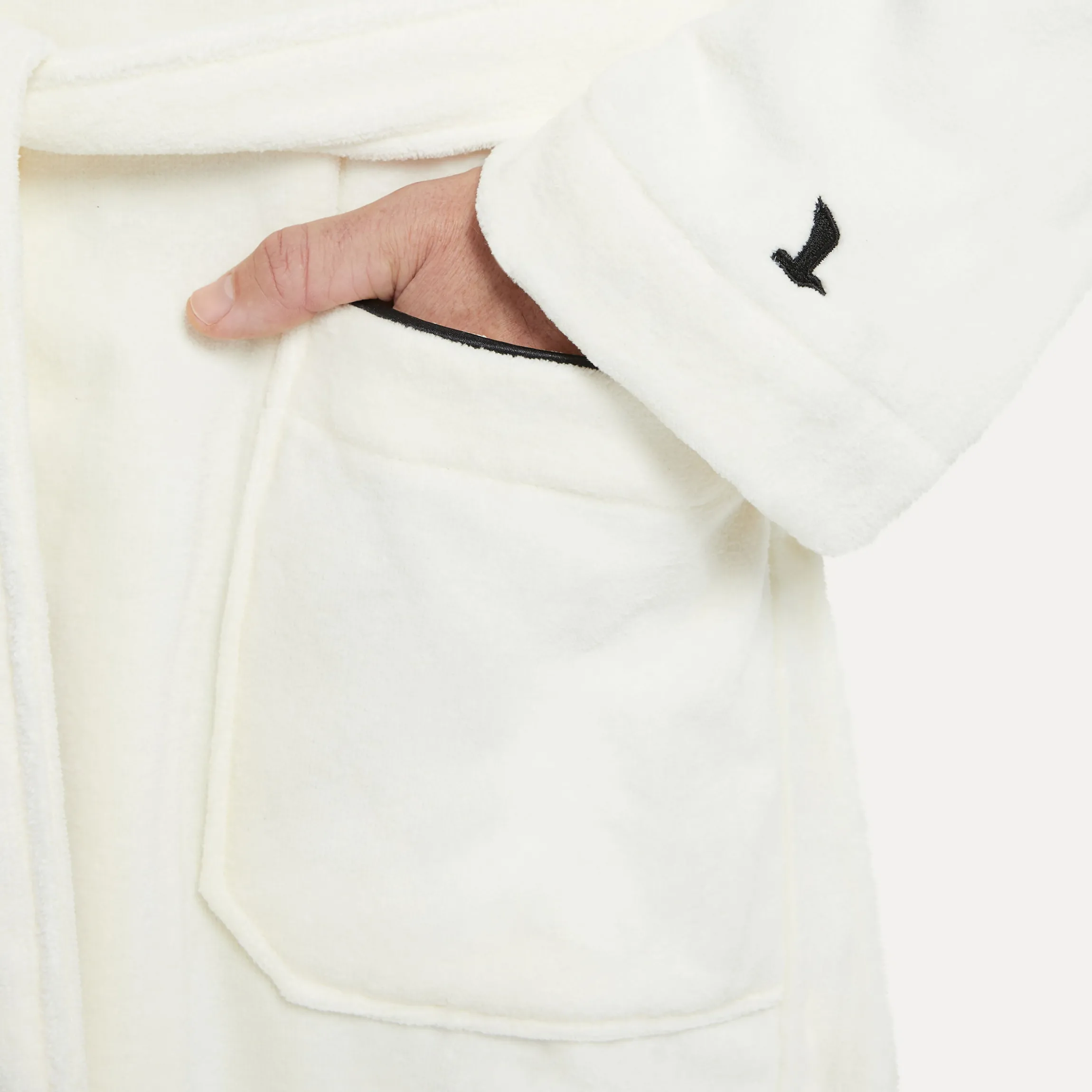 Homewear Schalkragenmantel beige(ivory)