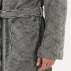 Illusions Bademantel mit Kapuze beige(cashmere/black)