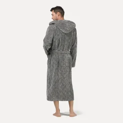 Illusions Bademantel mit Kapuze beige(cashmere/black)