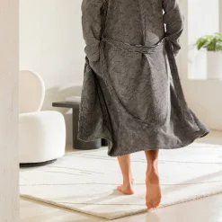 Illusions Bademantel mit Kapuze beige(cashmere/black)