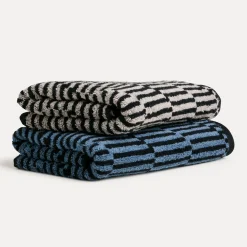 Illusions Duschtuch 67X140 cm(cashmere/black)