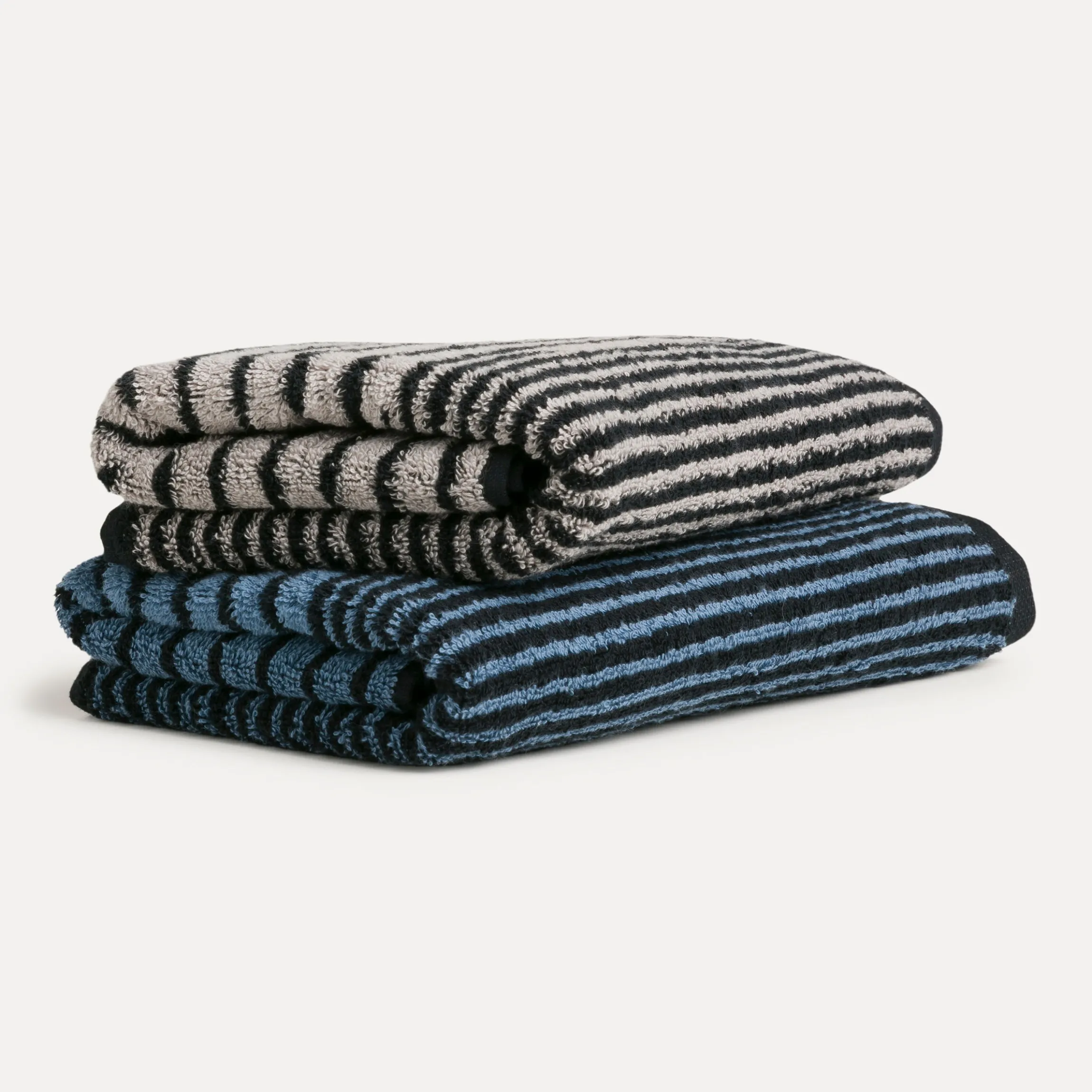 Illusions Duschtuch 67X140 cm(steelblue/black)