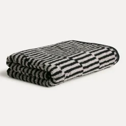 Illusions Handtuch 50X100 cm(cashmere/black)