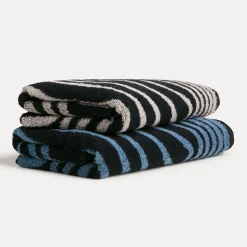 Illusions Handtuch 50X100 cm(steelblue/black)