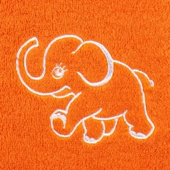 KIDS Lätzchen 29x34 cm(weiß / orange)