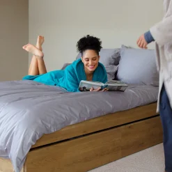 Luxury Kissenbezug 80x40 cm(light blue)