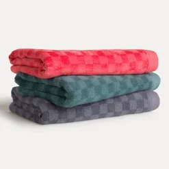 Monochrome Handtuch 50X100 cm(coral)