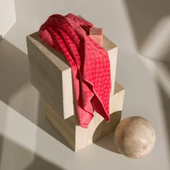 Monochrome Handtuch 50X100 cm(coral)