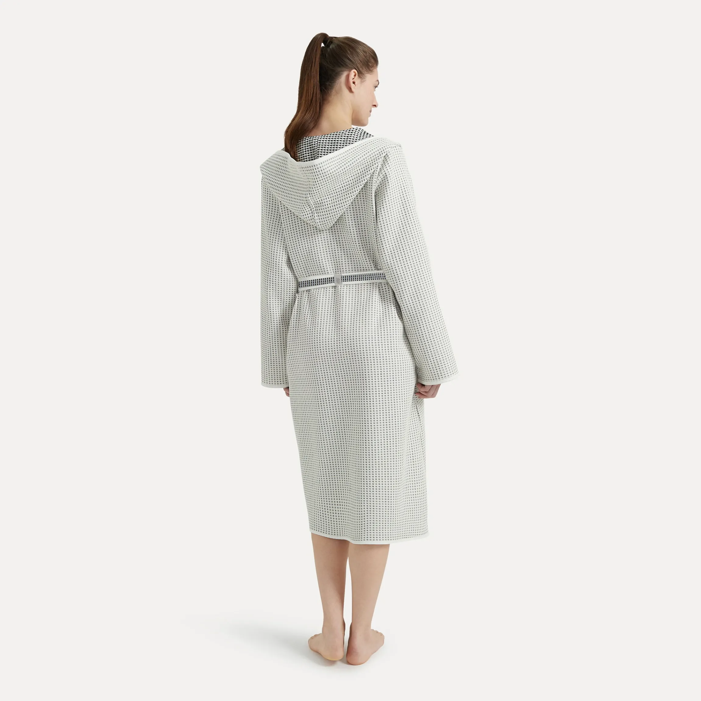 New Heritage Bademantel mit Kapuze grau(nature/black)