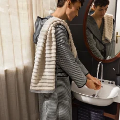 New Heritage Bademantel mit Kapuze grau(black/nature)