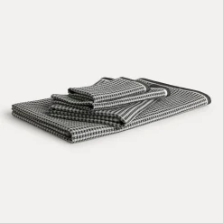 New Heritage Handtuch 45X90 cm(black/nature)