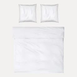 Noblesse Bettwäsche 200x200 cm + 2x80x80 cm(white/grey)