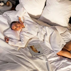 Noblesse Bettwäsche 200x200 cm + 2x80x80 cm(white/champagne)