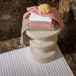 Piquée Badteppich 60X130 cm(rosette)