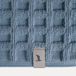 Piquée Badteppich 60X60 cm(steel blue)