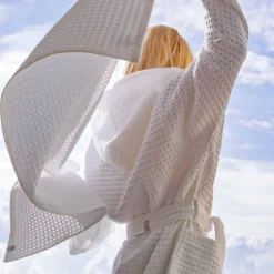 Piquée Gästetuch 40X70 cm(steel blue)