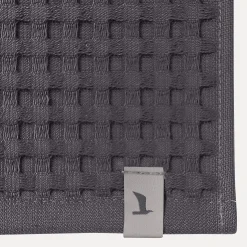 Piquée Handtuch 50X100 cm(graphite)