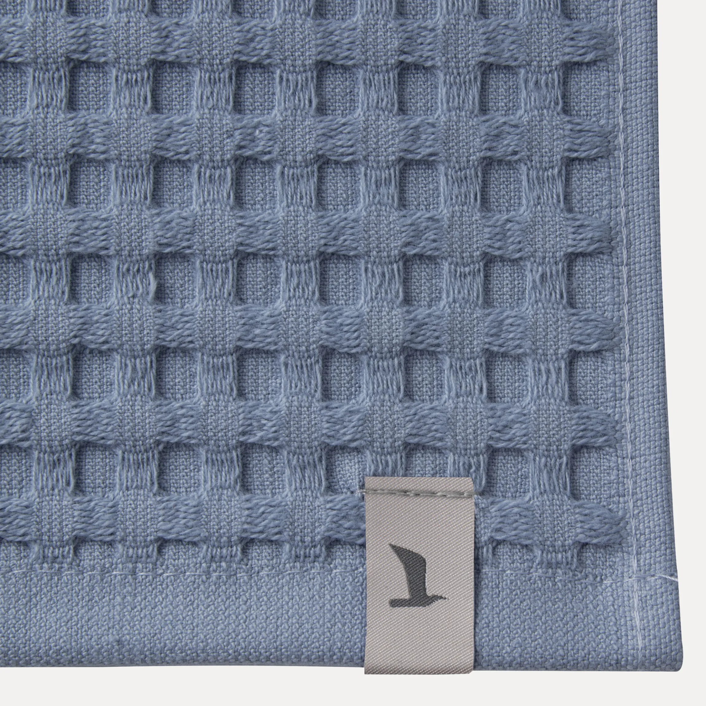 Piquée Handtuch 50X100 cm(steel blue)