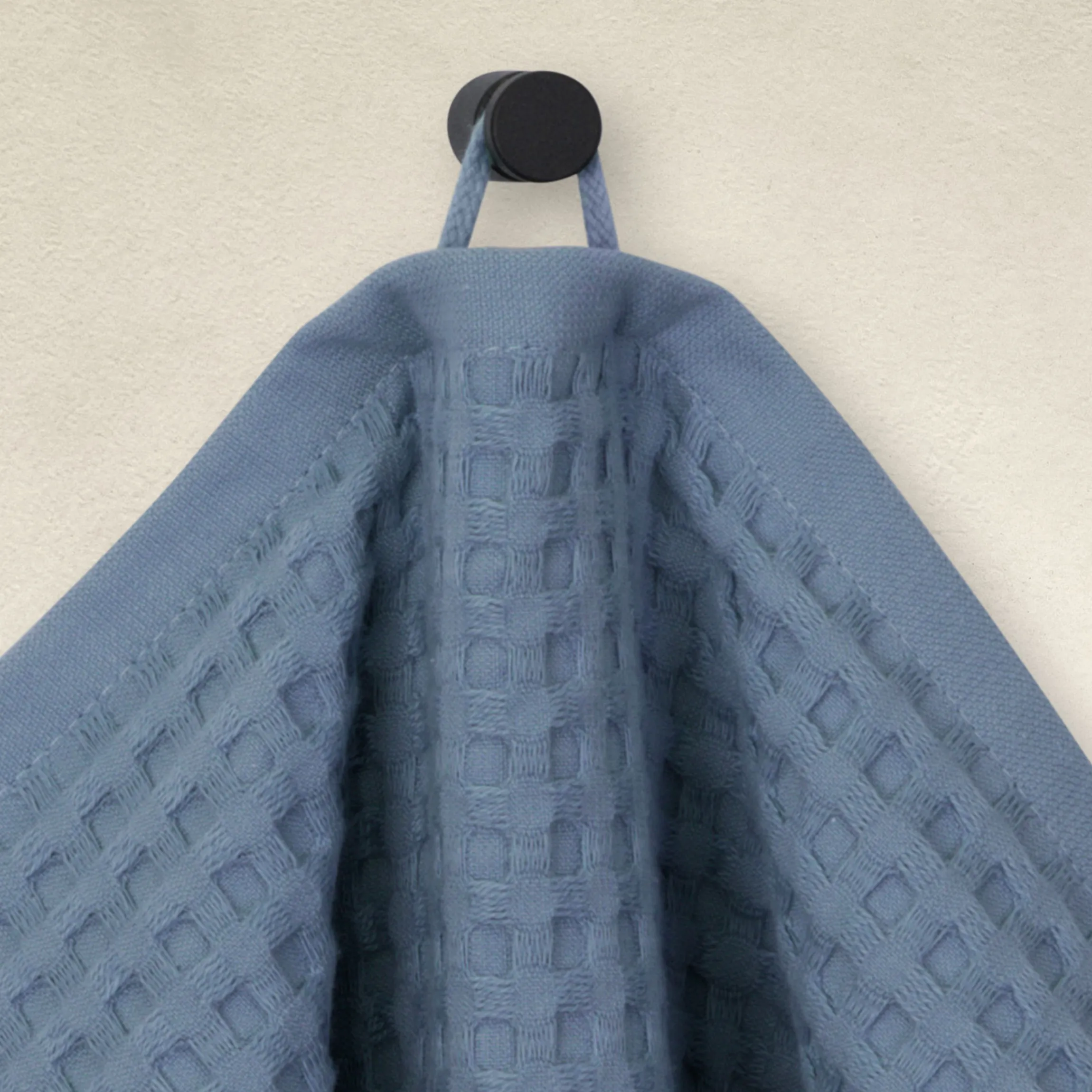 Piquée Handtuch 50X100 cm(steel blue)