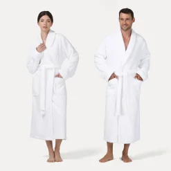 Pure Luxury Schalkragenmantel weiß(snow)