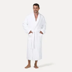 Pure Luxury Schalkragenmantel weiß(snow)