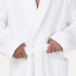 Pure Luxury Schalkragenmantel weiß(snow)