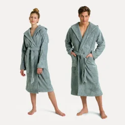 Superwuschel Bademantel mit Kapuze grün(tea)