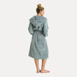 Superwuschel Bademantel mit Kapuze grün(tea)