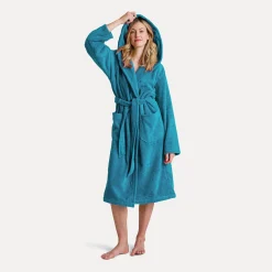 Superwuschel Bademantel mit Kapuze türkis(lagoon)