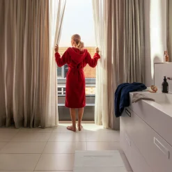 Superwuschel Bademantel mit Kapuze türkis(lagoon)