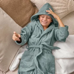 Superwuschel Bademantel mit Kapuze rot(coral)