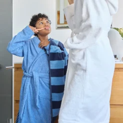 Superwuschel Bademantel mit Kapuze rot(coral)