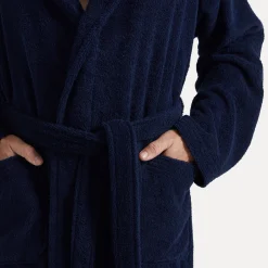 Superwuschel Bademantel mit Kapuze blau(deep sea)